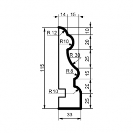 Fasadlist MC154